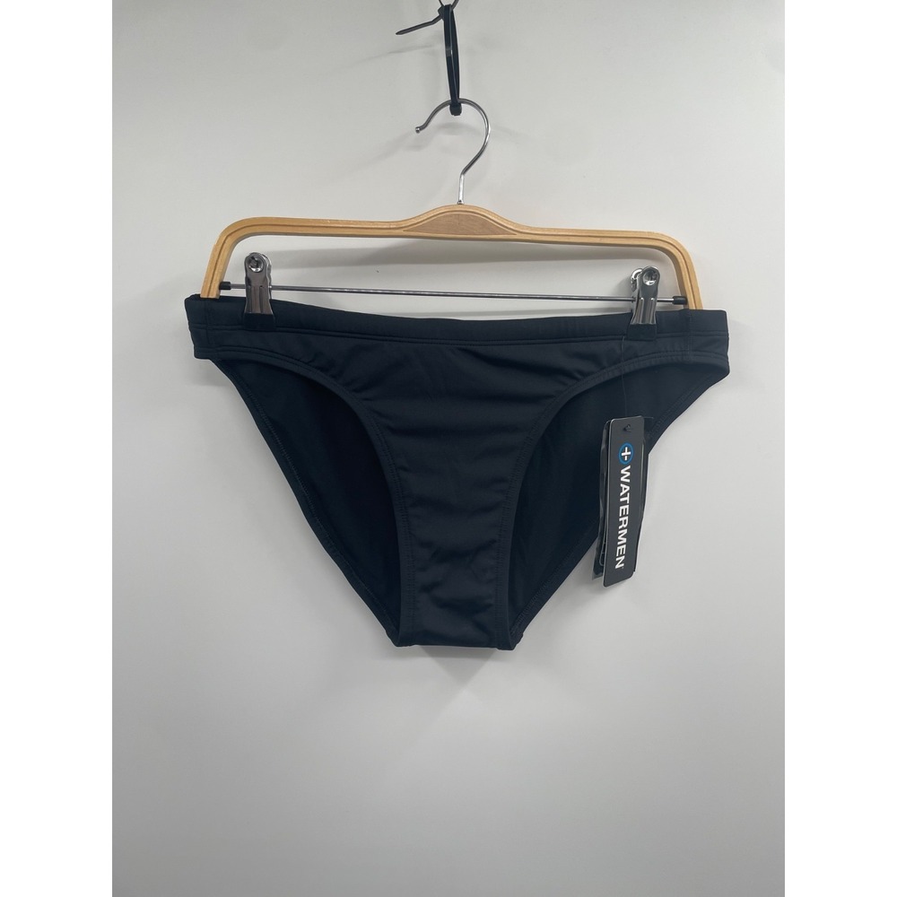 NWT Watermen Swimwear Bottom Women's XL Black Pull-On Elastic Waist Stretch